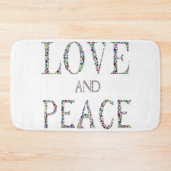 Item preview, Love and Peace made with Gemstones designed and sold by DigitalGemArt.