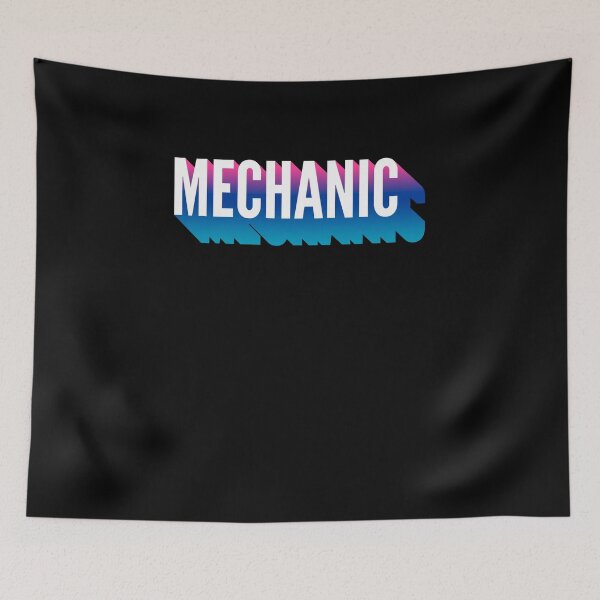 Item preview, Mechanic With Long Gradient Shadow designed and sold by SVPOD.