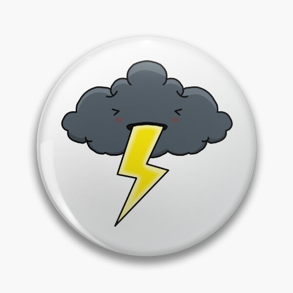 Item preview, Cute Lightning-vomiting cloud designed and sold by pauRoLa.