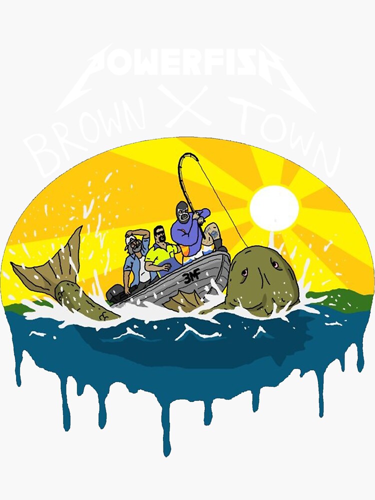 "powerfish" Sticker for Sale by MaisieBailey Redbubble