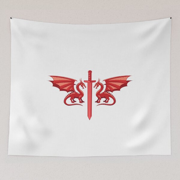 Item preview, Twin Red Dragons designed and sold by AMERICANCHEEZ.