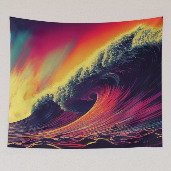Item preview, The wave breaks designed and sold by ThunderSlayer.