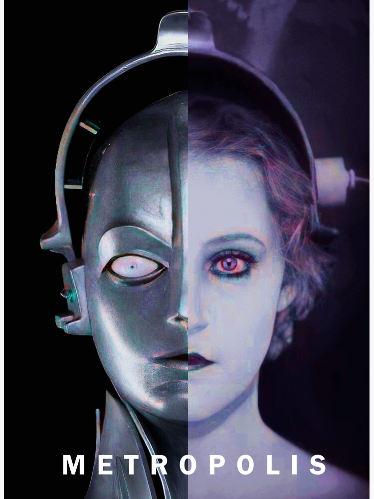 "Maria the Robot METROPOLIS Fritz Lang 1927 Classic Poster Art" Sticker ...
