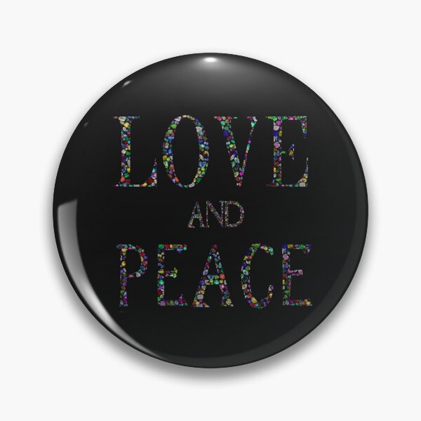 Item preview, Love and Peace made with Gemstones designed and sold by DigitalGemArt.