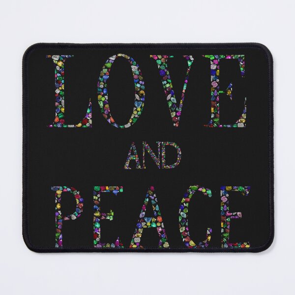 Item preview, Love and Peace made with Gemstones designed and sold by DigitalGemArt.
