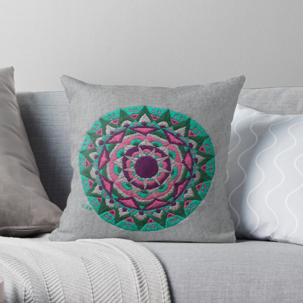Bejeweled Throw Pillow