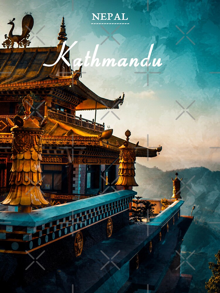 "Kathmandu Nepal Travel" Sticker for Sale by PostersStickers Redbubble