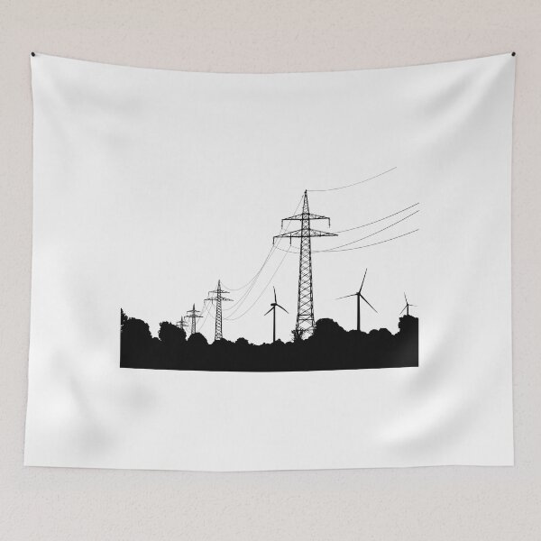 Item preview, Pylons and Wind Turbines designed and sold by Hunnybugs.