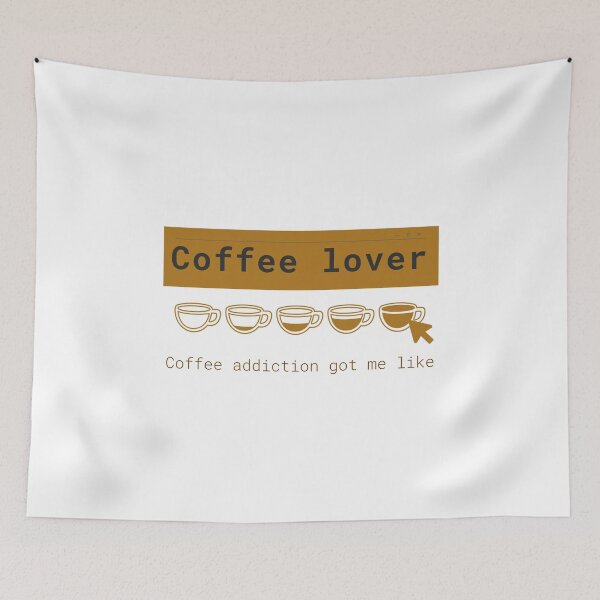 Item preview, Coffee lover/coffee addiction designed and sold by Verbiage24.
