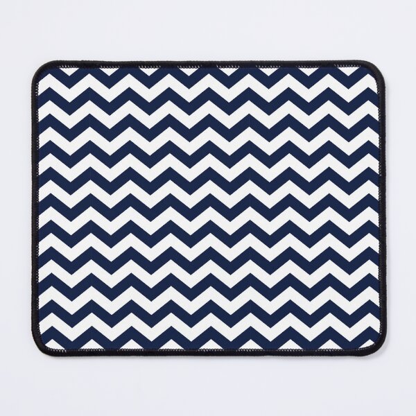 Item preview, Thick Navy Blue and White Chevron Pattern designed and sold by SqueakyRicardo.