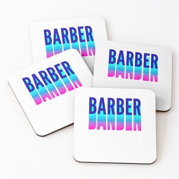 Item preview, Barber With Long Gradient Shadow designed and sold by SVPOD.