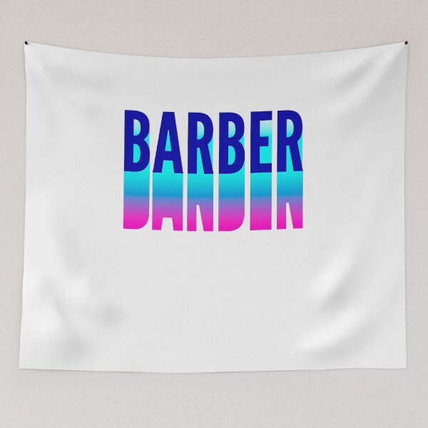 Item preview, Barber With Long Gradient Shadow designed and sold by SVPOD.