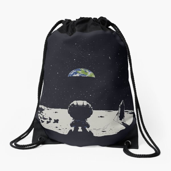 Lonely Space Drawstring Bag