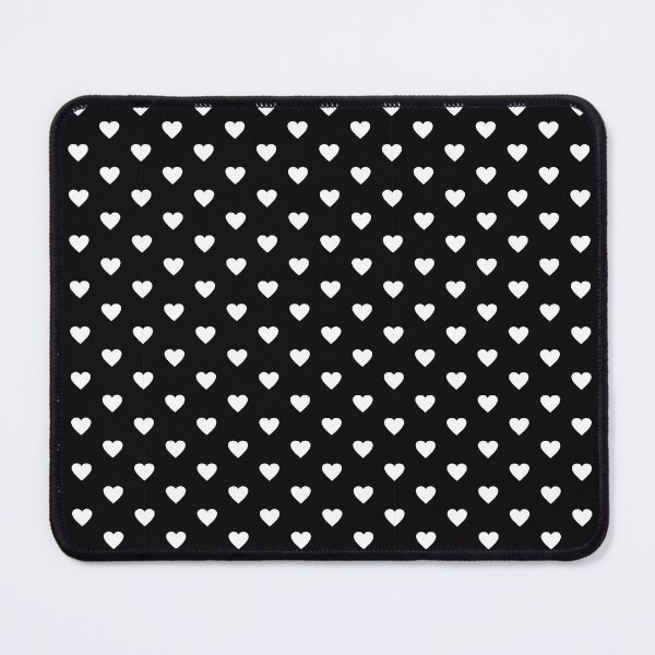 Item preview, Jet Black and White Heart Pattern designed and sold by SqueakyRicardo.