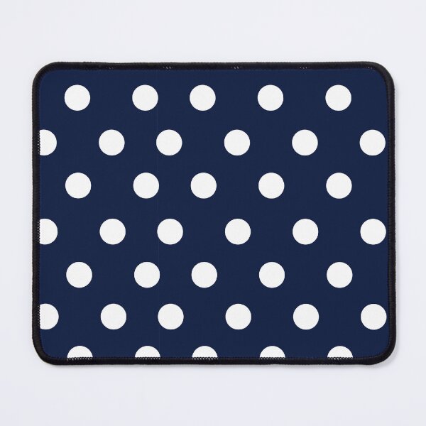 Item preview, Navy Blue and White Large Polka Dot  designed and sold by SqueakyRicardo.