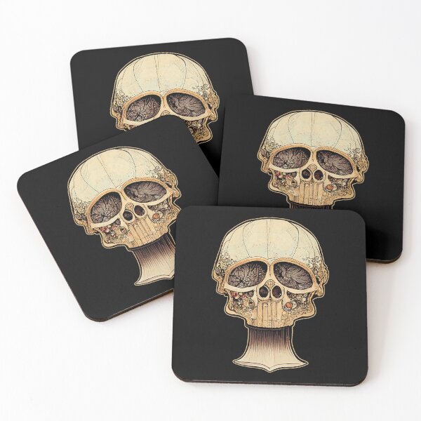 Item preview, Abstract skull statue illustration designed and sold by JinxedMonster.
