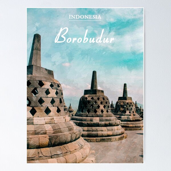 Borobudur Posters | for Sale Redbubble