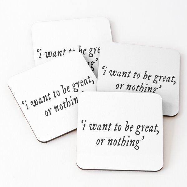 Item preview, i want to be great or nothing book quote designed and sold by hollieduffyx.