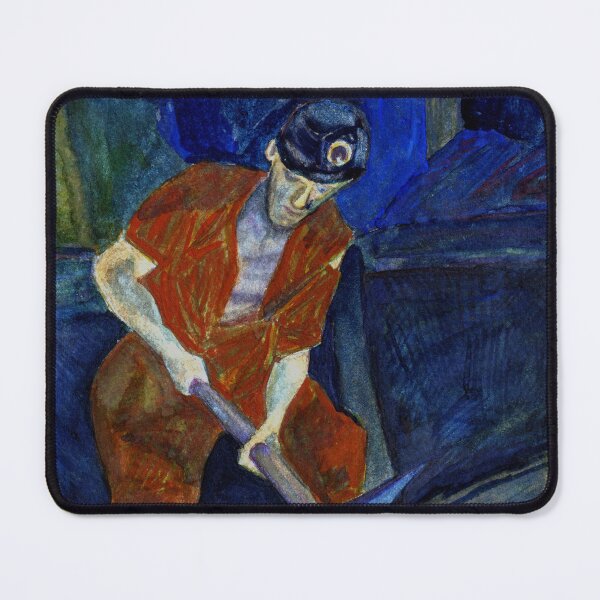Item preview, 103 - COAL MINER  DAVE EDWARDS  WATERCOLOUR - MAY 2003 designed and sold by BLYTHART.