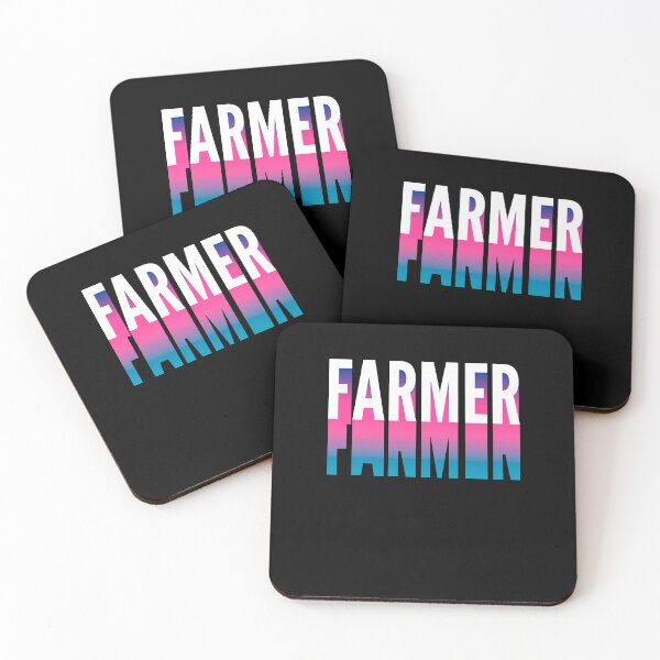 Item preview, Farmer With Long Gradient Shadow designed and sold by SVPOD.