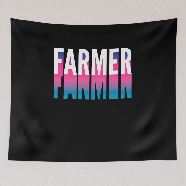 Item preview, Farmer With Long Gradient Shadow designed and sold by SVPOD.