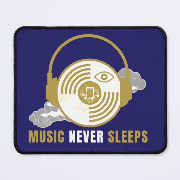 Item preview, Music Never Sleeps designed and sold by VBeesTees.