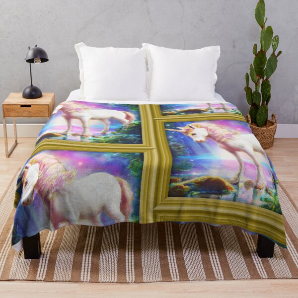 Item preview, A golden unicorn in a pond designed and sold by tearsforlu.