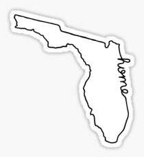 Florida Home State Outline Sticker