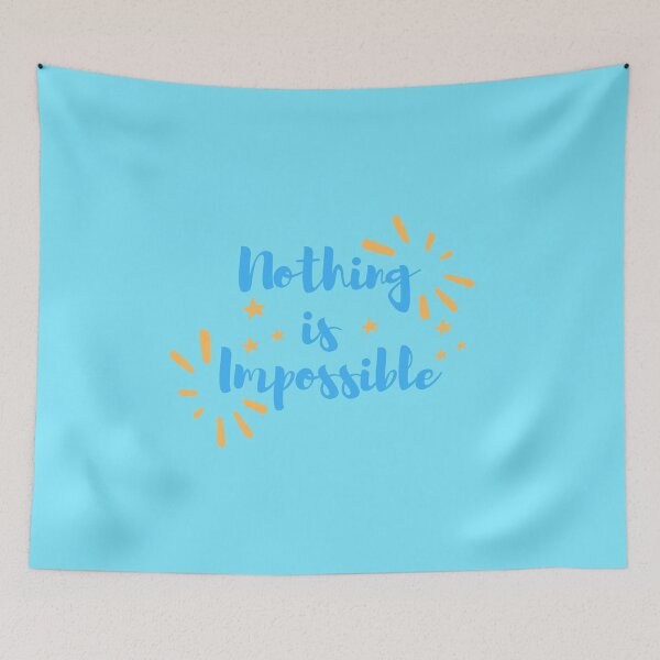 Item preview, Nothing is impossible blue designed and sold by DigitalArt BoutiqueRS.