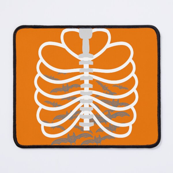 Item preview, Halloween Skeleton Ribcage with Bats designed and sold by VBeesTees.