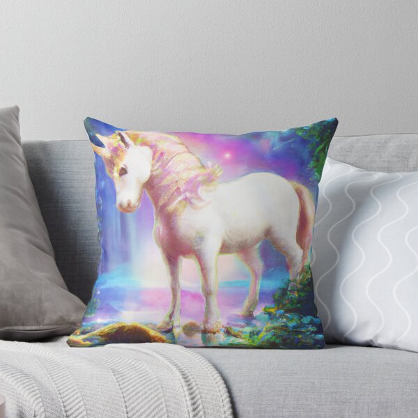 Item preview, A golden unicorn in a pond designed and sold by tearsforlu.