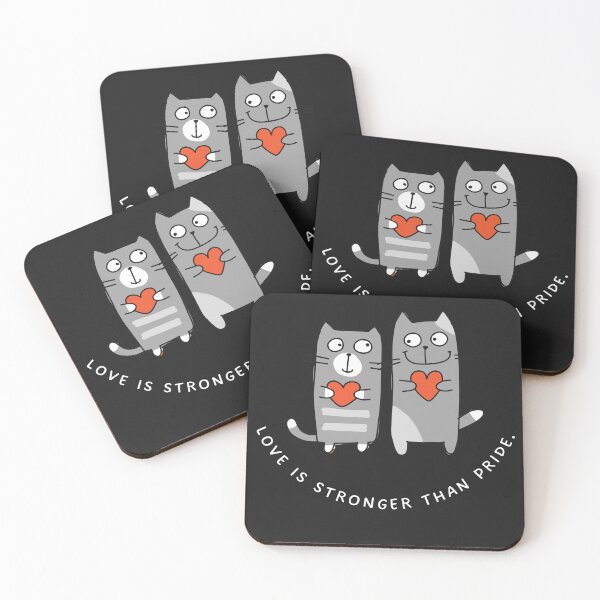 Item preview, Love is stronger than pride for cat lovers designed and sold by Best-Designers.