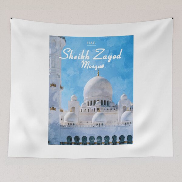 Item preview, Sheikh Zayed Mosque - Abu Dhabi UAE Travel designed and sold by Alexandra Rty.