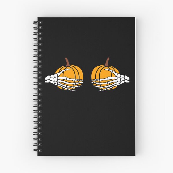 Item preview, Skeleton Hand Holding Pumpkin Boobs Halloween Bones designed and sold by Nepaz-Designs.