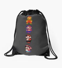 All 8 Bit Mario Drawstring Bag