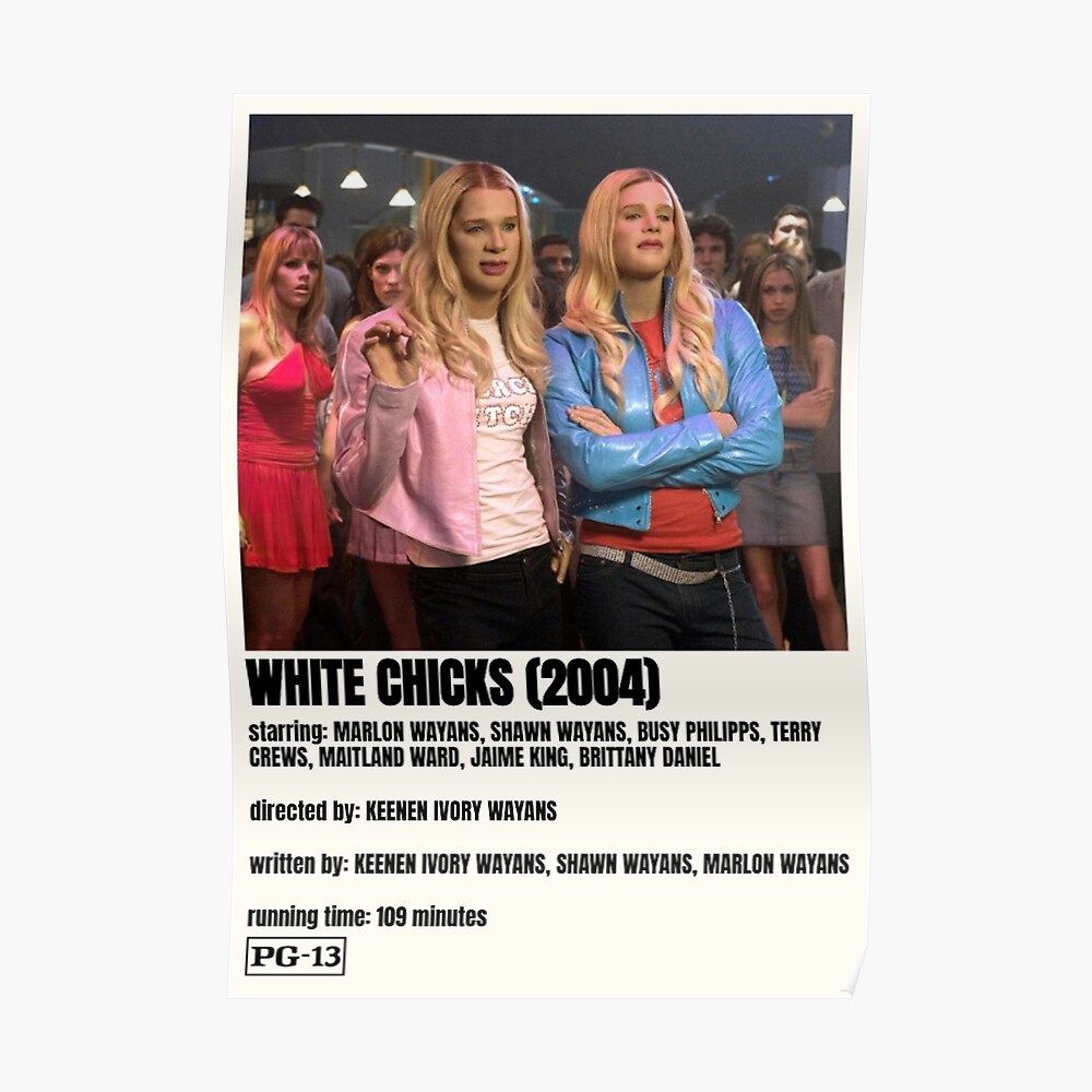 White Chicks Movie Poster Sticker for Sale by Rachel Grace