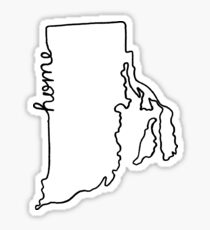 Rhode Island Home State Outline Sticker