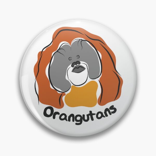 Item preview, Orangutans Pongo Simple Art Drawing designed and sold by NaoZ.