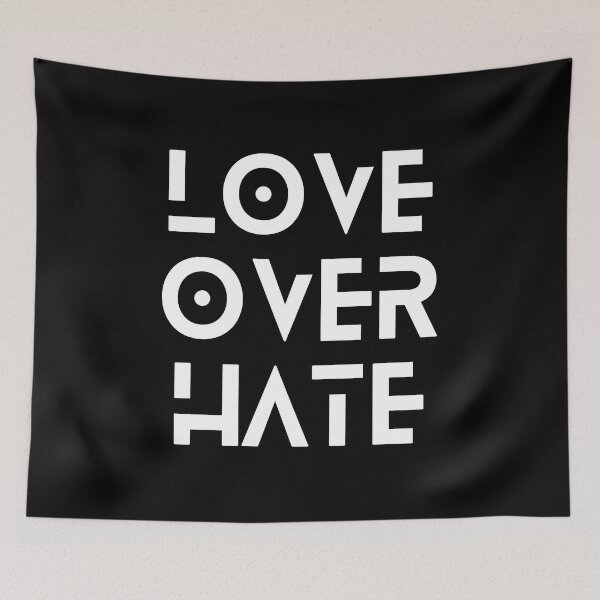 Item preview, Love over hate designed and sold by Larrix.