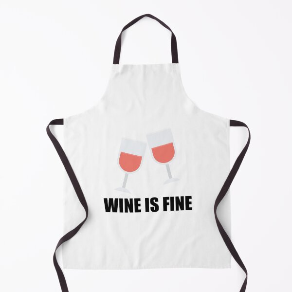 Item preview, Wine is Fine, Funny Wine Lover Quote, Wine Glasses designed and sold by hiunlimit.