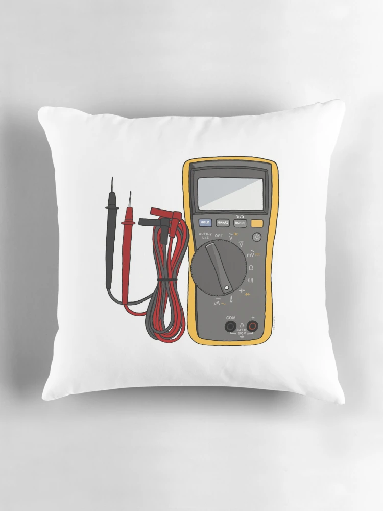 Thumbnail 3 of 4, Pillow, Multimeter designed and sold by trashduino.