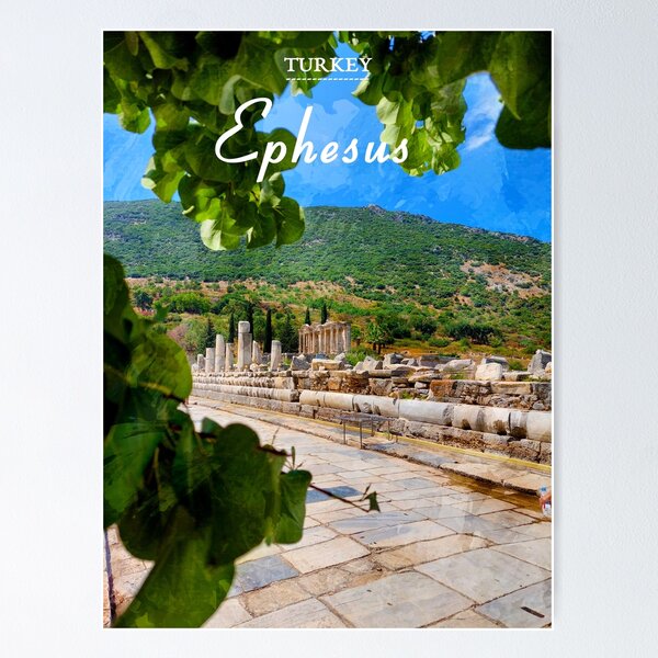 Ephesus Turkey Travel Poster