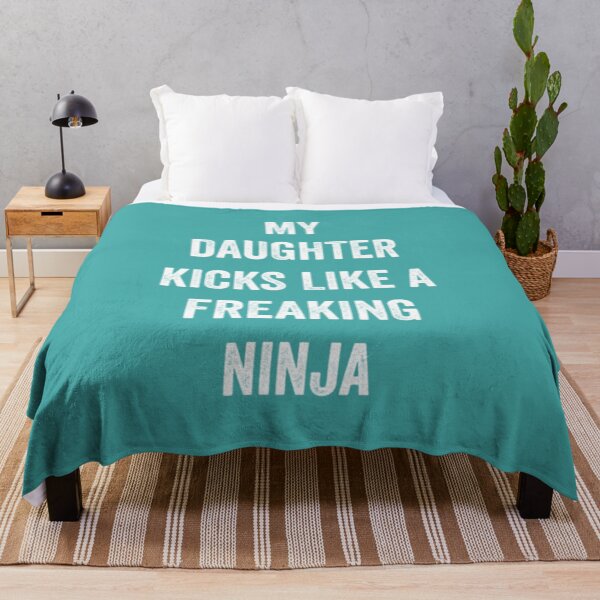 Item preview, Funny Karate Design My Daughter Kicks Plain White Light designed and sold by DempseyLong.