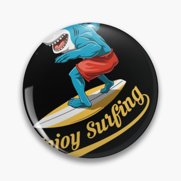 Item preview, Funny Shark Enjoi Surfing Summer Surfer Surfboard designed and sold by DempseyLong.