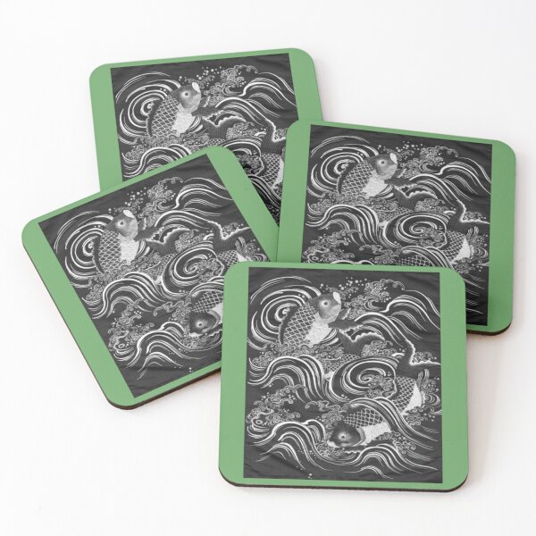 Item preview, Gift Cover (Fukusa) with Carp designed and sold by DempseyLong.