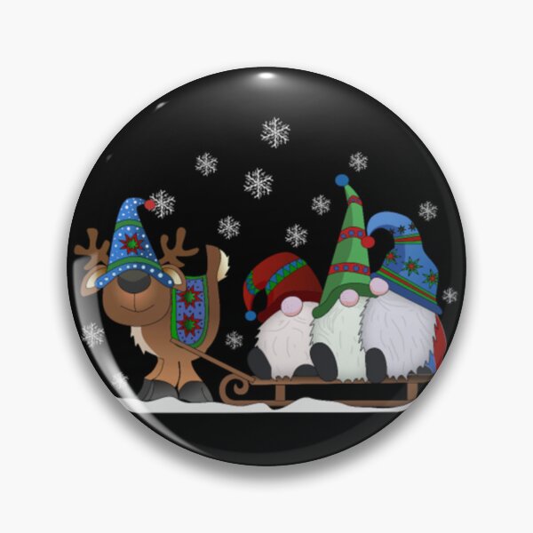 Item preview, Gnome dwarfs Imp goblin reindeer sledge xmas tree designed and sold by DempseyLong.