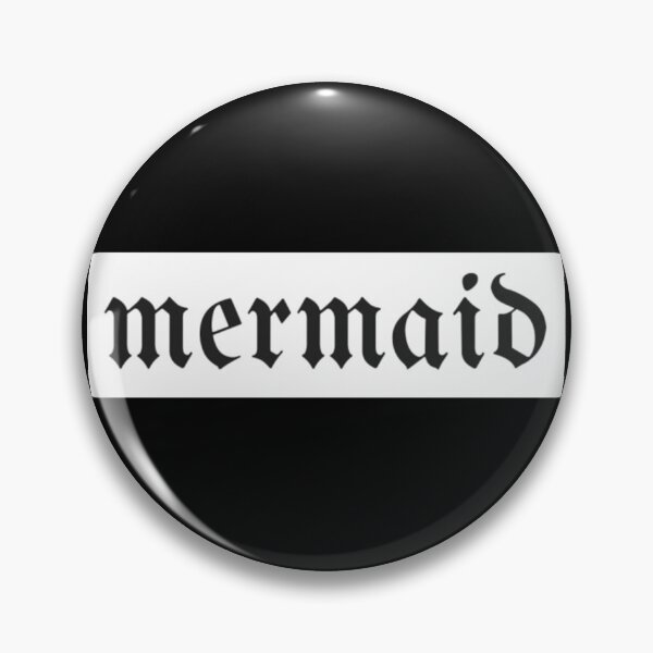 Item preview, Gothic Mermaid Text White Background designed and sold by DempseyLong.