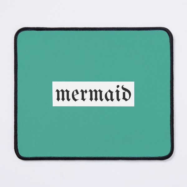 Item preview, Gothic Mermaid Text White Background designed and sold by DempseyLong.