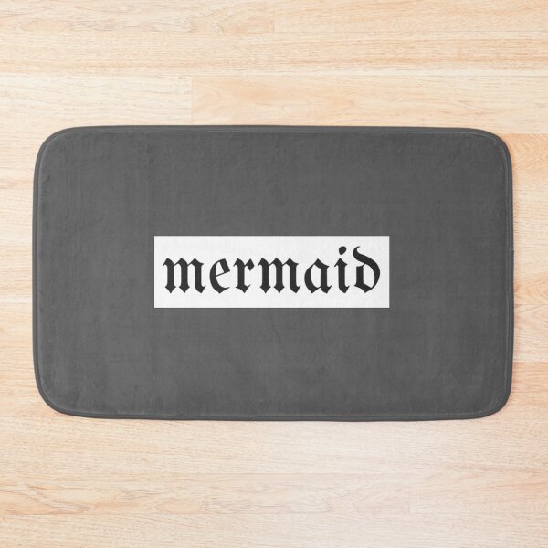 Item preview, Gothic Mermaid Text White Background designed and sold by DempseyLong.