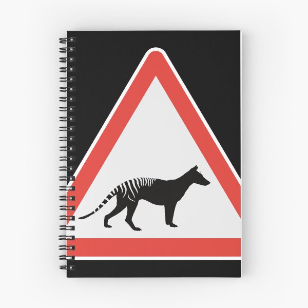 Item preview, Thylacine Thylacines Tasmanian Tiger Extinct Marsupial Road Sign Holocene designed and sold by GEEK-FACTORY-EU.